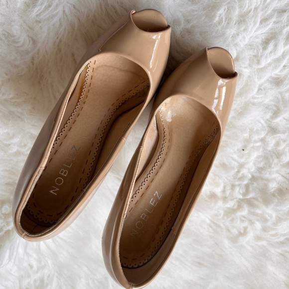 Noblez Soulier Dentelle Nude Heel Shoes EU 38 - Picture 4 of 8